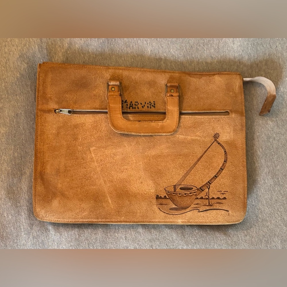 West Africa Ouagadougou Burkina Faso Vintage Leather Bag by Burkinabé Leather